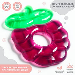 Прорезыватель для зубов охлаждающий с водой «Ежевика», МИКС