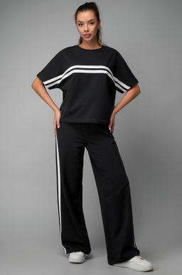 Женский костюм оверсайз из футера двухнитки Happyfox  фото 12