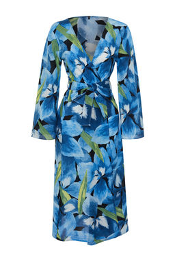 Plaj Giyim Cicek Desenli Kusakl? Maxi Dokuma %100 Pamuklu Kimono&Kaftan TBESS24KM00014 - Trendyolmilla фото 7