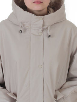8020 LT. BEIGE Куртка демисезонная женская (100 гр. холлофайбер)