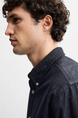 LIGHTWEIGHT DENIM SHIRT - Zara фото 6
