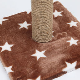 Когтеточка «Столбик», 54×30×30 см, на подставке, джут, цвет МИКС