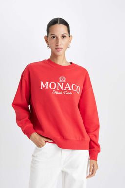 Плотный свитшот с принтом Снова в школу