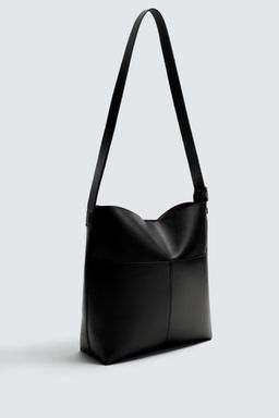 TOPSTITCHED TOTE BAG - Zara фото 12