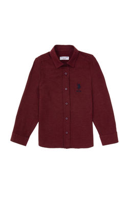 K_z _ocuk Bordo Uzun Kollu Basic G_mlek