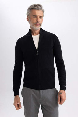 Кардиган Slim Fit с высоким воротником