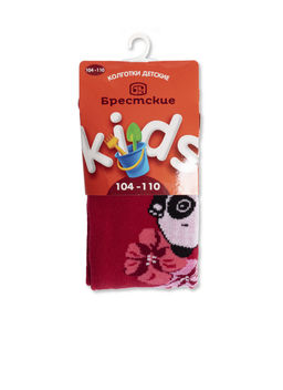 БРЕСТСКИЕ 3280 KIDS КОЛГОТКИ ДЕТСКИЕ (рисунок) вишневый - Conte elegant фото 4