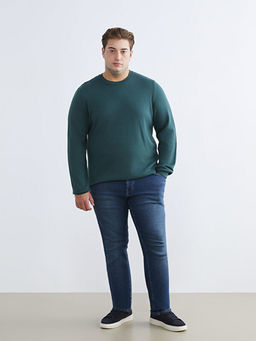 Bisiklet Yaka Erkek Triko Kazak