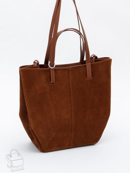 Сумка женская кожаная 2403YF brown Polina&Eiterou