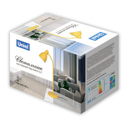 UML-B701 E27 BLACK Светильник настольный, 60W. Цоколь Е27. Механический выключатель. Черный. ТМ Uniel - Volpe фото 13