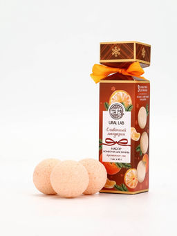Цена за 2 шт. Бомбочки для ванны с ароматом мандарина, 3×40 г, URAL LAB