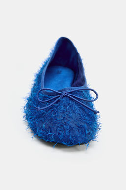 BAILARINA PLANA TEJIDO LAZO / Azul - Zara фото 4