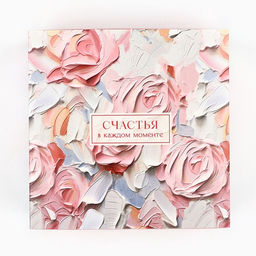 Цена за 2 шт. Коробка складная «Счастья в каждом моменте», 14 х 14 х 8 см