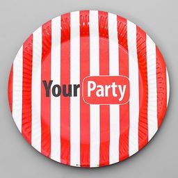 Цена за 10 шт. Тарелка бумажная Your party, 18 см - Страна карнавалия фото 13