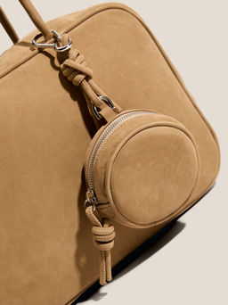 Женская сумка с ручками CALZETTI Артикул 4792873, зеленовато-бежевый - Tendance фото 2