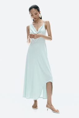Vestido asim?trico con escote drapeado - H&m фото 2