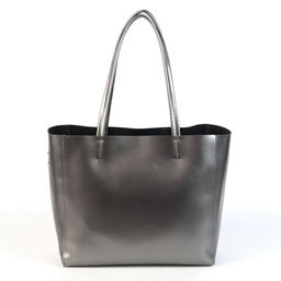 Женская кожаная сумка шоппер трапеция 8689-220 Пеарл Блек - Cidirro фото 2