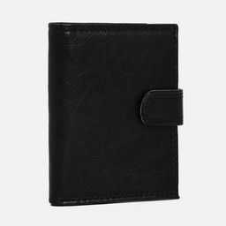 Портмоне мужское на кнопке, 2 в 1, для автодокументов, 4 отдела, для карт, для монет, чёрное