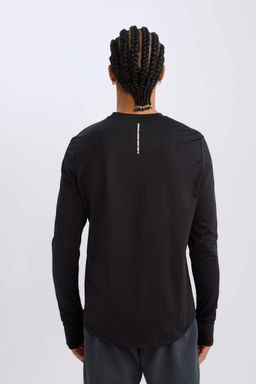 DeFactoFit Спортивная футболка узкого кроя с круглым вырезом  фото 13