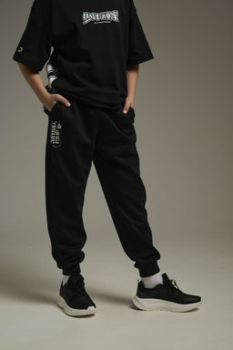 Брюки трикотажные утепленные Черный Outdoor Knit Track Pants