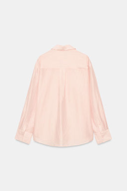 CAMISA LISA ZW COLLECTION / rayas - Zara фото 4