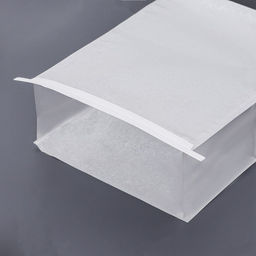 Цена за 50 шт. Пакет бумажный, с окном, прямоугольное дно, белый, 13×10×28 см