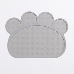 Коврик силиконовый под миску, 40 х 30 см, серый - Пижон фото 3