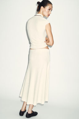TOP SOFT CUELLO ALTO / Blanco roto - Zara фото 5