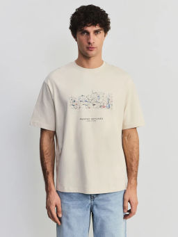 Футболка с принтом из 100% хлопка ZR2605043403-61 / Zarina