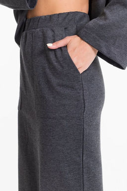 Костюм (джемпер+юбка) М323176Wb серый графит - Елена фото 7