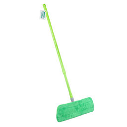 Швабра с насадкой из микрофибры на липучках, рукоятка металл окраш., телескоп, 444-275