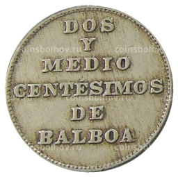 2 1/2 сентесимо 1940 года Панама