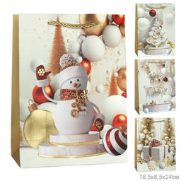 Пакет подарочный 18х24х8,5 / 10114-S /уп 12/720/Новый год - Галеонтрейд фото 6