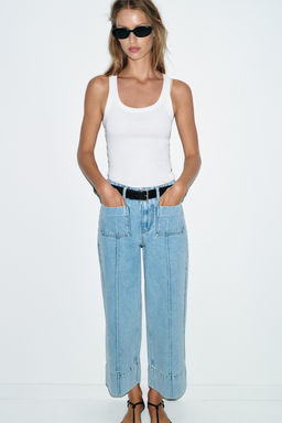 RIB SLEEVELESS TOP - Zara фото 9