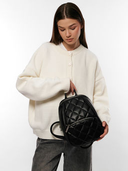 LACCOMA рюкзак Мэри-черный эко кожа хлопок