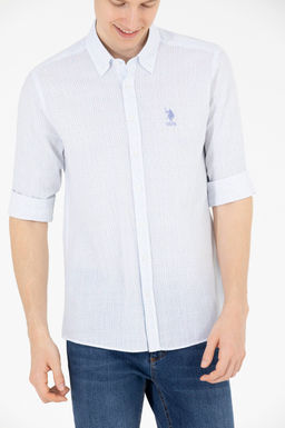 U. S. Polo Assn Мужская белая рубашка с длинным рукавом - U.s. polo assn фото 20