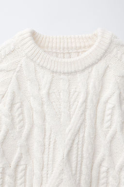 CABLE-KNIT SWEATER - Zara фото 3