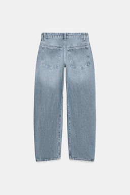 TRF CROPPED JEANS WITH DISPLACED SEAMS LOW-RISE