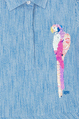 U. S. Polo Assn Тканое платье Saks с короткими рукавами для девочек - U.s. polo assn фото 6