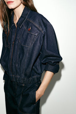 Z1975 DENIM BOMBER JACKET - Zara фото 18