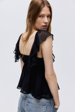 Flutter-sleeved top - H&m фото 4