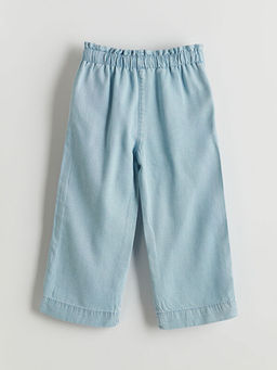 Beli Lastikli Rahat K?z ?ocuk Jean Pantolon