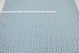 Штапель Малика цв.бирюзово-зеленый винтаж-2, СОРТ2, ш.1.42м, вискоза-100%, 90гр/м.кв - Купава фото 4