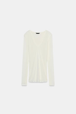 V-NECK T-SHIRT - Zara фото 7