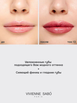 Vivienne Sabo Губная помада Nude Createur тон 13 сияющий сливовый  фото 8