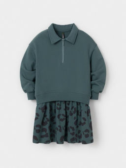 КР 5962/темно-зеленый 5410 к666 платье для дев