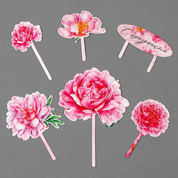 Украшение для торта С праздником, цветы - Страна карнавалия фото 7