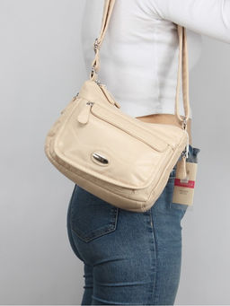 Сумка женская искусственная кожа Guecca-117, 2 отд, плечевой ремень св.бежевый SALE 264086 - Adelia фото 9