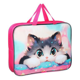 Папка для труда, А4, текстильная, 35×27×7 см «Котик корея»