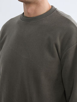 Bisiklet Yaka Erkek Sweatshirt